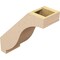 Ekena Millwork 5-inch W x 14-inch D x 14-inch H Baker Rough Cedar Woodgrain TimberThane Knee Brace, Primed BRCUR05X14X14BKRRCPR - alternate 5